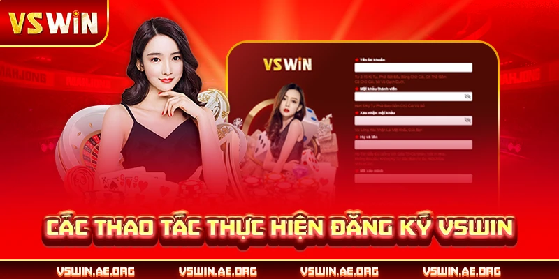 Các thao tác thực hiện đăng ký VSWIN